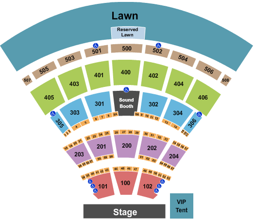 Darien Lake Amphitheater Darien Lake Concerts Seating Chart